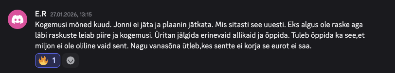 Kogukonna tagasiside 9